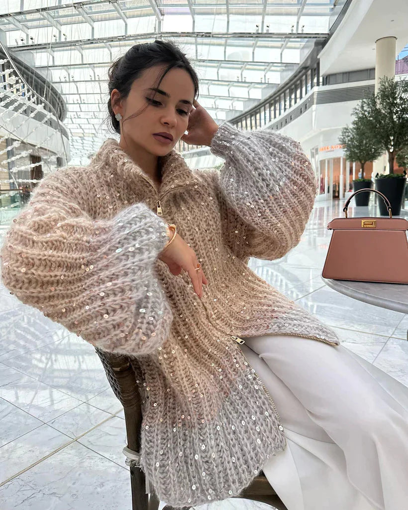 Queency Trui | Oversized Gebreid Vest