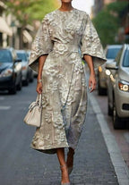 Dames Midi Jurk Bloemenprint Charmant