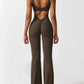 Vendie Jumpsuit | Vrouwen open rug jumpsuit