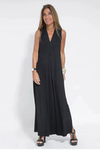 Dames Gelaagde Maxi Jurk met Vest
