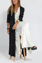 Dames Gelaagde Maxi Jurk met Vest