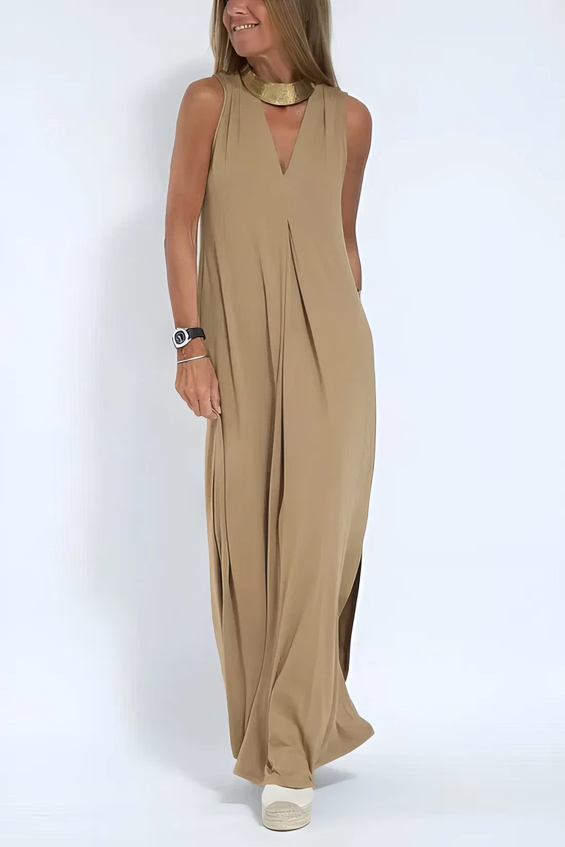 Dames Maxi Jurk met Vest Set