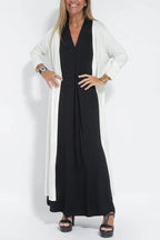 Dames Maxi Jurk met Vest Set