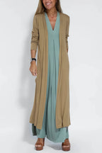Dames Maxi Jurk met Vest Set