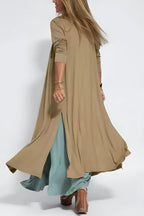 Dames Maxi Jurk met Vest Set