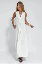 Dames Maxi Jurk met Vest Set