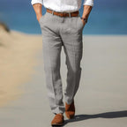 Men's Linen Trousers Summer Fit